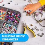 Stackable Art Supply Organizer with Trays - Gray