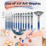 Rosmax Paint Brush Set with Nylon Hair