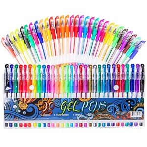 30-Color Gel Pens for Adult Coloring & Journaling