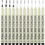 KERIFI 12-Pack Micro Fine Point Ink Pens