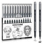 Mogyann Waterproof Drawing Pens for Artists - 12 Sizes