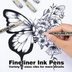 KERIFI 12-Pack Micro Fine Point Ink Pens