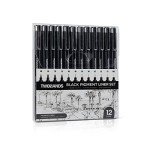 TWOHANDS Set of 12 Fine Point Art Pens