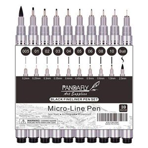 PANDAFLY Micro-Pen Fineliner Ink Pen Set