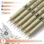 Mr. Pen Extra Fine Point Drawing Pens, 6 Pack