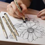 12 Pack Waterproof Fineliner Drawing Pens Set