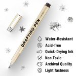 12 Pack Waterproof Fineliner Drawing Pens Set