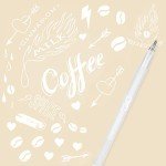 Mr. Pen 8-Pack White Gel Pens for Artists