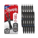 Sharpie S-Gel Blue Ink Pens, 12 Count