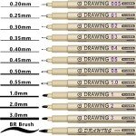 12-Pack Micro Fineliner Art Pens for Drawing