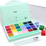 24-Color MIYA Gouache Paint Set with Jelly Cups