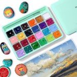 24-Color MIYA Gouache Paint Set with Jelly Cups