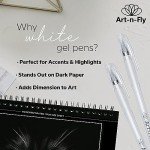 White Gel Pens for Black Paper - 3 Pack