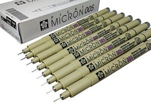 Sakura Pigma Micron Fine Point Black Ink Set