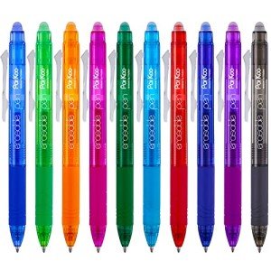 ParKoo Fine Point Retractable Gel Pen Set - 10 Pack