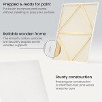 Arteza White Stretched Canvases, Pack of 2