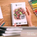 ARTISTO Premium Mixed Media Sketchbook Pack of 3