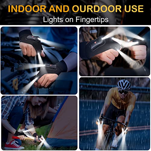 LED Flashlight Gloves for Camping, Hunting, Fishing - Men's Gadgets