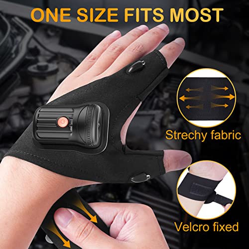 LED Flashlight Gloves for Camping, Hunting, Fishing - Men's Gadgets