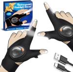 LED Flashlight Gloves for Camping, Hunting, Fishing - Men's Gadgets