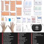Compact Waterproof First Aid Kit - 150 Pieces