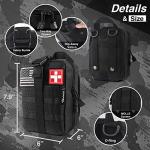 THRIAID Tactical Survival First Aid Kit Black