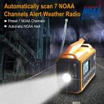 Raynic Solar Hand Crank Emergency Weather Radio