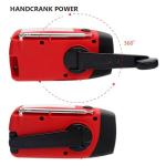 Portable Hand Crank NOAA Weather Radio with Flashlight
