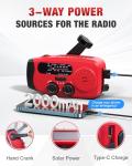 Emergency Hand Crank Radio with Flashlight and SOS