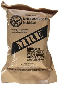 Military MRE Spaghetti with Meat Sauce Meal