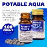 Potable Aqua Water Purification Tablets – Two Bottles