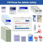 25-Person Contractor's First Aid Kit, 178 Pieces