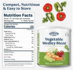 Augason Farms Dehydrated Vegetable Medley - 131 Servings
