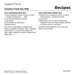 Country Fresh Nonfat Dry Milk Powder - 39 Servings