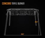 Concord Outdoor Propane Triple Burner Stove