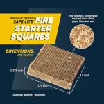 Rutland Safe Lite Fire Starter Squares - 24 Pack