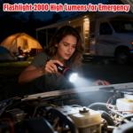 Hausbell A100 Waterproof LED Flashlights - 2 Pack