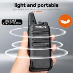 Retevis RT22 Long Range Rechargeable Walkie Talkies