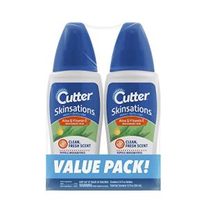 Cutter Skinsations Insect Repellent Spray, 2 Pack