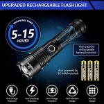 High Lumens 10000 Rechargeable LED Flashlight