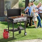 ROVSUN 2 Burner Outdoor Propane Stove with Griddle