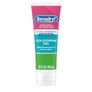 Benadryl Anti Itch Relief Gel for Outdoor Adventures
