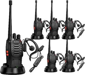 Arcshell AR-5 Rechargeable Walkie Talkies 6 Pack