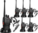 Arcshell AR-5 Rechargeable Walkie Talkies 6 Pack