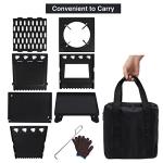 Portable Cast Iron Wood Burning Camp Stove