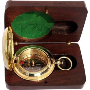 Personalized Brass Compass for Outdoor Adventures