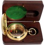 Personalized Brass Compass for Outdoor Adventures