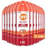 OFF! Active Insect Repellent, 6 oz (Pack of 12)