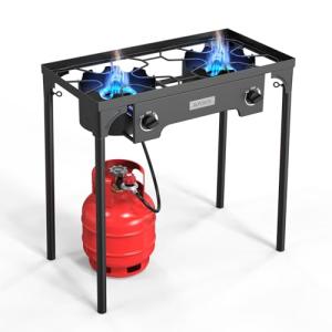ROVSUN 2-Burner Outdoor Propane Gas Stove