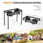 ROVSUN 2-Burner Outdoor Propane Gas Stove